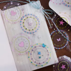 10 Sheets/bag Sticker Pack, Geometric Patterns, Handmade Stationery, Water Bottle Decorations, Perfect for Holidays and Birthdays