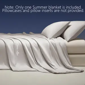 Lightweight Breathable Cooling Summer Blanket, Soft Silk-Like Air Conditioning Blanket, Comfortable Bedding for Adults and Kids, Multiple Colors Available