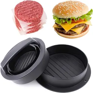 Burger Mold, Hamburger Patty Maker, Mini Hamburger Mold, Non-Stick Hamburger Meat Mould Ring - Best for Stuffed Burgers Press, Sliders, Regular Beef Burger - Kitchen Barbecue Tool Grilling Accessories