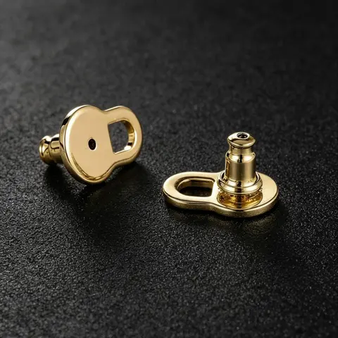 18k Gold Plated Earlobe Extender for Women, Heavy Dangle Earrings Backing, Comfortable Stud Earring Backer, Choking Hazard Free, Fashion Jewelry Accessory