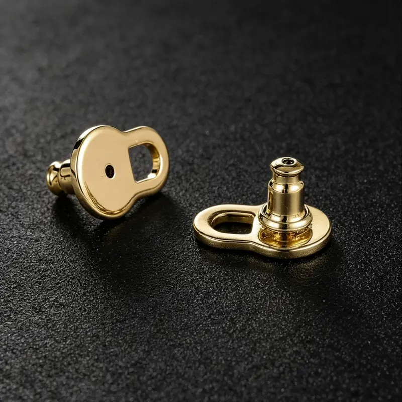 18k Gold Plated Earlobe Extender for Women, Heavy Dangle Earrings Backing, Comfortable Stud Earring Backer, Choking Hazard Free, Fashion Jewelry Accessory