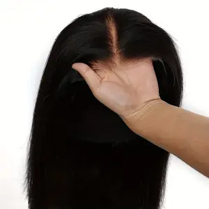 13x4  Transparent Lace Front Wig Pre Plucked High Temperature Fiber Straight Synthetic Hair Wig for Women Glueless Full Lace Wig with Natural Hairline Heat Resistant Fibers