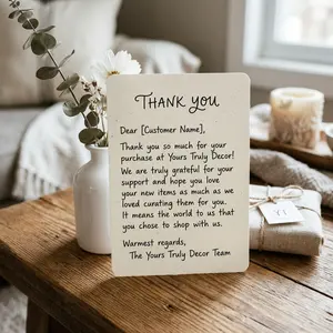 (Gift) Thank you card for your purchase at Yours Truly Decor (Hidden)