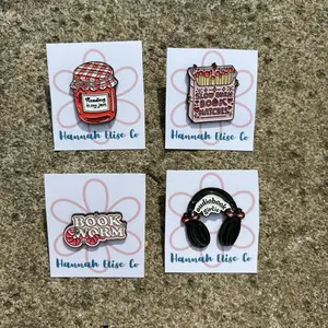 Bookish Enamel Pins
