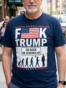 Funny FDT T-shirt, Protest Shirt, Go Back We Screwed Up T-Shirt, Unisex Graphic Cotton Top