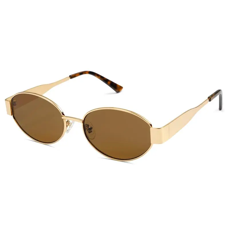 Vintage oval unisex stylish sunglasses, classic lenses with 