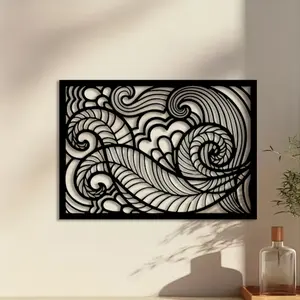 1pc Mandala Flower Metal Wall Art, Mandala Flower Statue Mural, Perfect for Bohemian Wall, Christmas Decor, Ideal Gift for Spiritual Seekers, Durable Metal