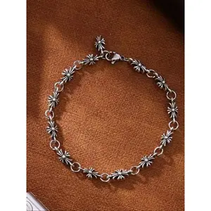 Punk Style Cross Vintage Stackable Bracelets Set, Unisex Fashion High-Quality Alloy Chain, Perfect Gift for Birthdays, Engagements, New Year