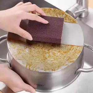 Diamond Sand Sponge Eraser Kitchen Cleaning Brush, Rust Removal Pot Bottom Stain Remover, Powerful Grease Cleaner