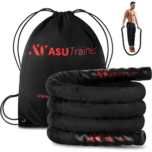 ASU Trainer Exercise Jump Rope Weighted Jump Ropes for Fitness with Nylon Sleeve and Bag 4.5Lb ASU Trainer