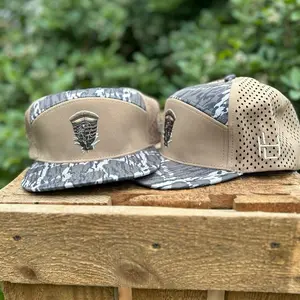 Loyal Hound + 7 Panel Flat Bill Hat with Rubber TurkeyLogo - Perfect for Dog Lovers outdoor hat adjustable baseball cap