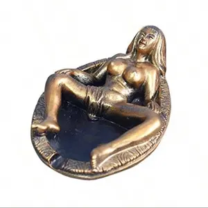 XD Small Beauty Bathing Figurine Women Cigar Ash Tray For Home Office Decor Fantasy Crafts Gifts