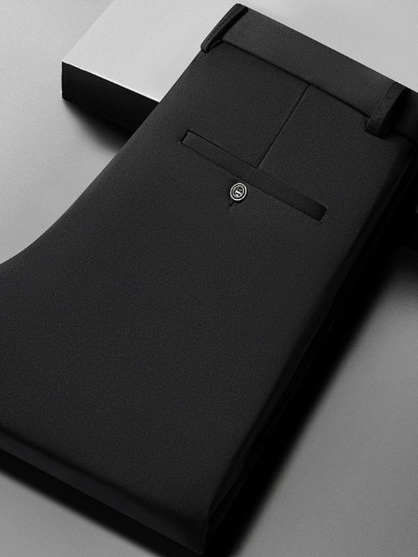 3-Pack Men's Casual Loose Straight Leg Stretch Dress Pants, Wrinkle-Free Comfortable Trousers, Ideal for Work and Weekend Wear