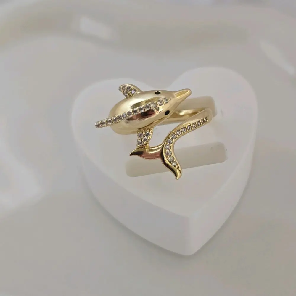 Ring 1036 with Dolphin Design - Fashion Accessory for All