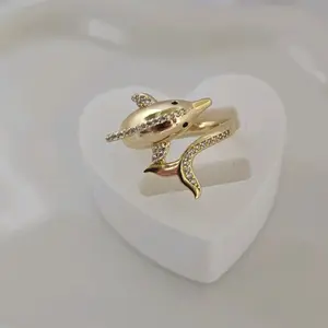 Ring 1036 with Dolphin Design - Fashion Accessory for All