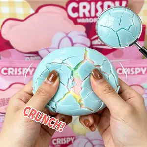 Crunchy Wax Skin Stress Ball Squeeze Toy with Crispy Cracking Sound for Anxiety Relief Sensory Fidget Toy for Adults and Kids
