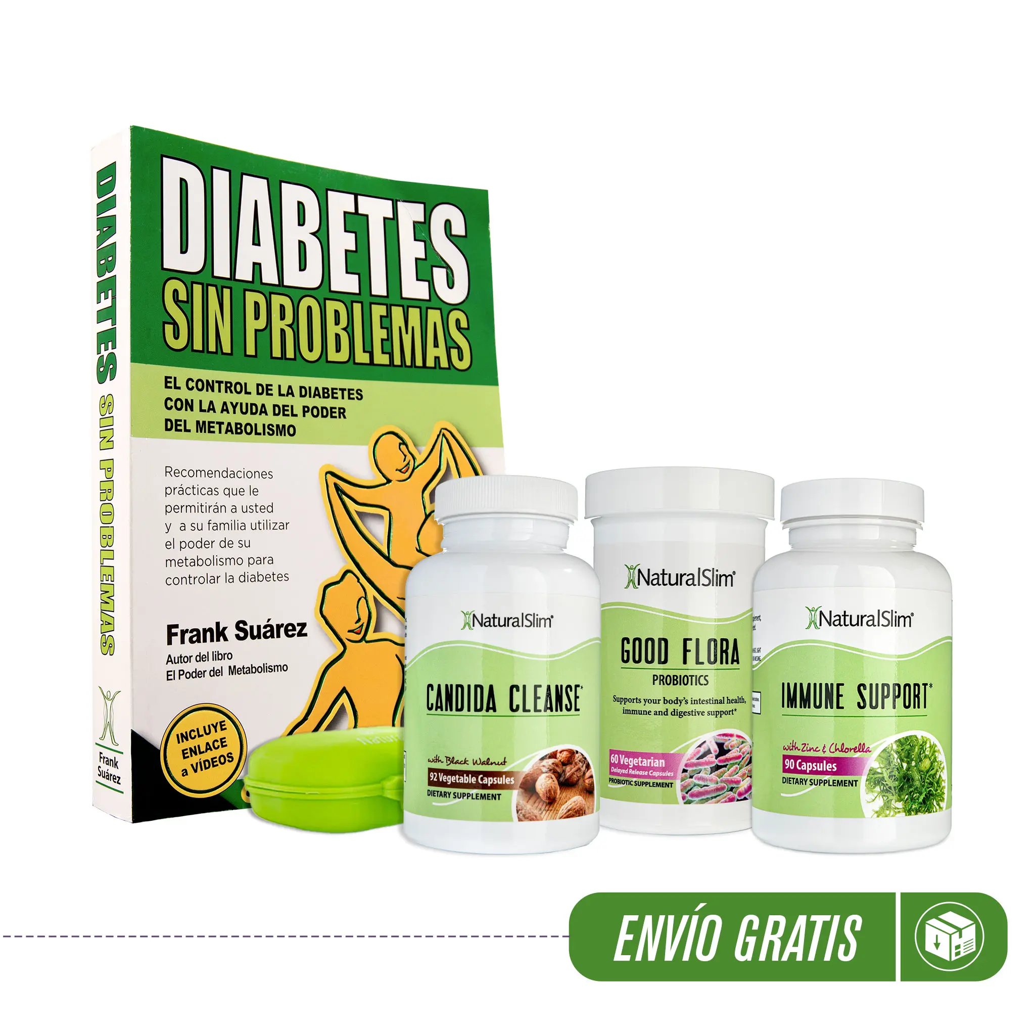 (1) Libro Diabetes Sin Problemas ESPAÑOL; (1) Cand