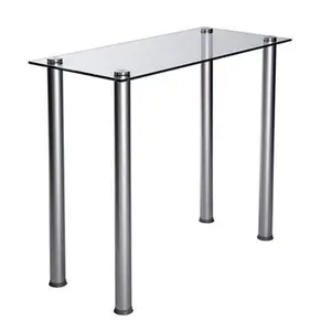 Black Tempered Glass Utility Desk or Utility Stand