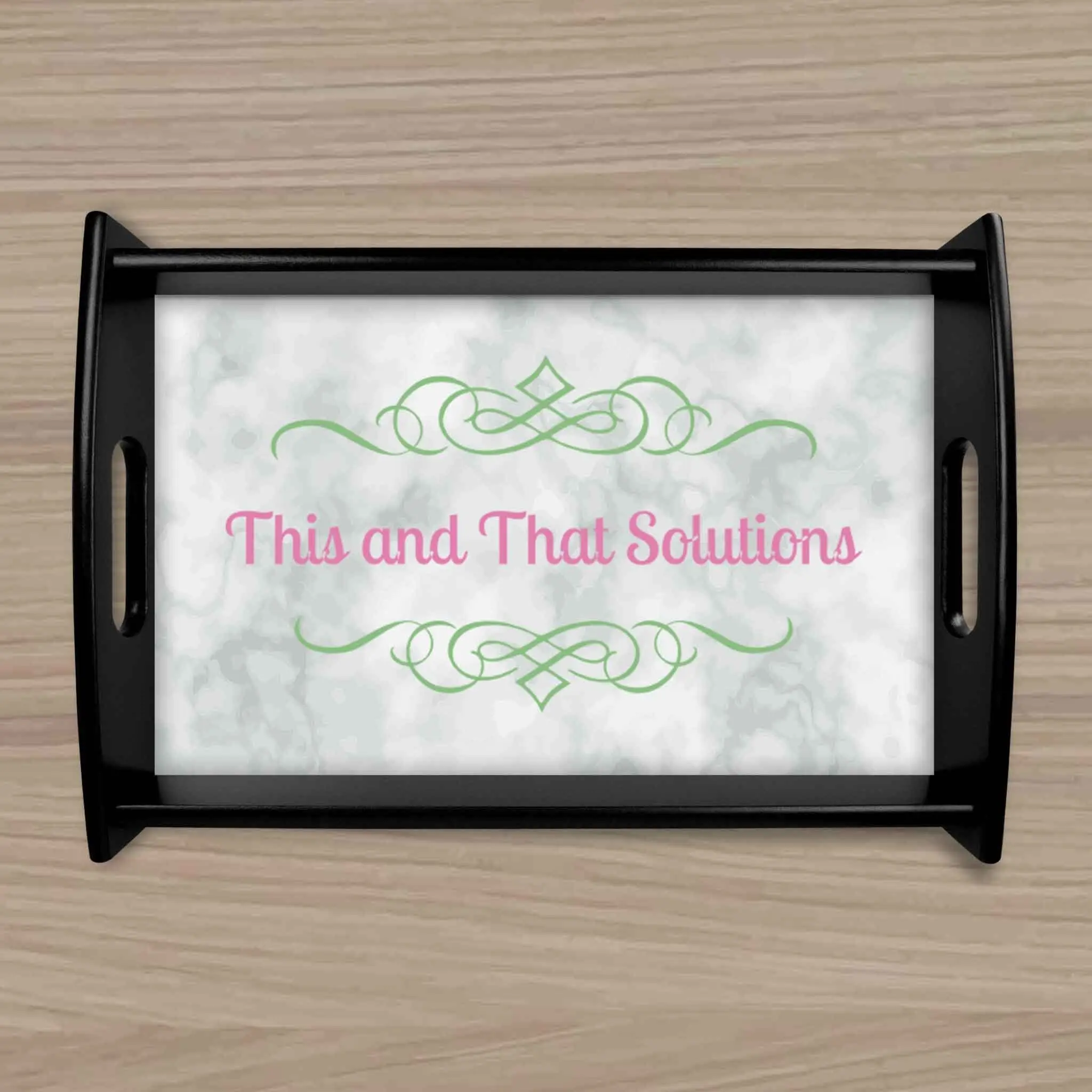 Custom Wood Serving Tray | Personalized Kitchen Accessories | Company Logo