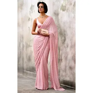 Luxury Bollywood Sequins Saree for Women