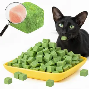 Cat grass Freeze-dried Catgrass Pellets, Catgrass Treats Catgrass Sticks Grinding Teeth Catnip flavor Cookies Fattening Cat Supplies hairball removal control hair  ball snack stick health oral