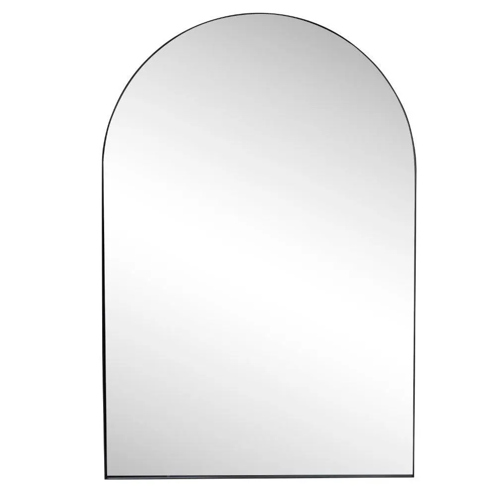 Elodie 24 in. W x 36 in. H Medium Arched Metal Framed Wall Mounted Mirror