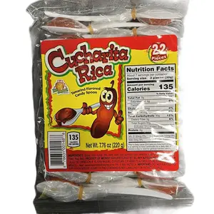 Cucharita Rica tamarind flavored candy on a spoon 22 count