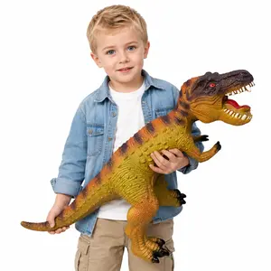 Big Dinosaur Toys for Toddlers-28 inches Tyrannosaurus Rex Dinosaur Figures, Jumbo Realistic Dinosaur Toys for Boys Girls Gift, Kids Ages 1 2 3 4 5 6 7 8 (Green)