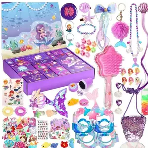 Christmas  Advent Calendar 2025 Girls - Mermaid Gifts for Girl 24 Days Xmas Count Down Box, Countdown Calendar Surprises Gifts for Daughter and Granddaughters, Christmas Gifts for Kids Toddlers (Mermaid)