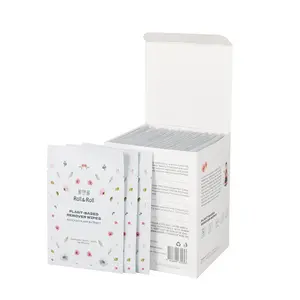 Roll&Roll Avocado Makeup Remover Wipes, 30 Count Organic Cotton Facial Cleansing Wipes, Alcohol-Free With Aloe Vera & Glycerin, Non-Comedogenic, For Sensitive Skin