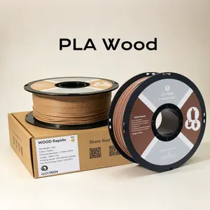 QIDI PLA Wood Filament 1.75mm, Wood-Like Matte Finish, Easy-to-Print 3D Printer Filament, Compatible with Most FDM 3D Printers, 1kg Spool (2.2lbs)