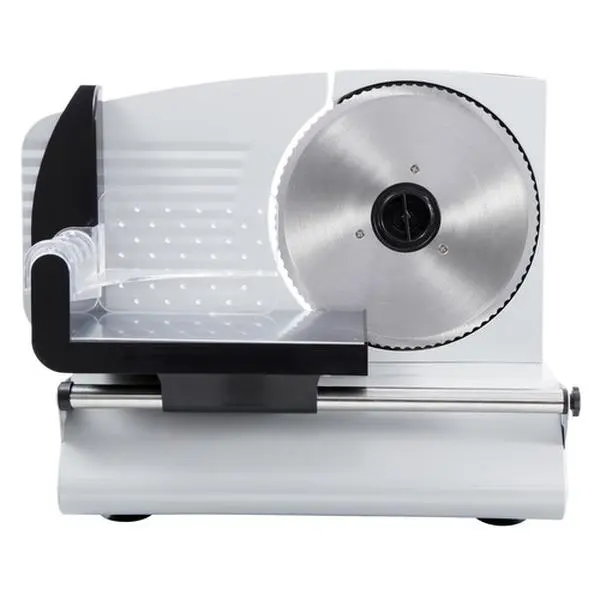 Zeny Corded Electric Meat Slicer - 7.5" Stainless Steel Adjustable Anti-Slip Blade, 150W Powerful Motor, 120V Plug, Solid Construction, Washable Removable Blade & Food Holder, 13.7" x 10.6" x 11" Kitchen Utensil