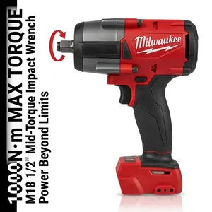 Milwaukee 1000Nm M18 impact lithium cordless high torque power Portable Wrench Set