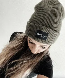 AK Cashmere Unisex Beanie with Sophisticated Printed Design
