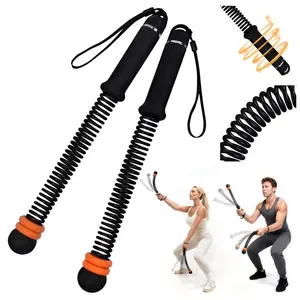 New Upgrade Weighted Cordless Battle Ropes – Quiet Ropeless Training Rope Fitness Equipment for Home Gym, Portable Exercise Battle Rope for Women & Men, Indoor & Outdoor Workouts