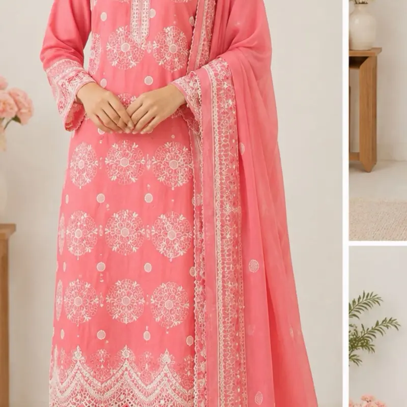 Rose Petal Elegance 3 piece suit