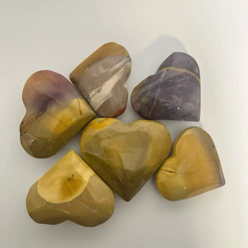Mookaite Jasper Heart | Intuitively Chosen | Polished Natural Jasper | Earthy Protection Stone