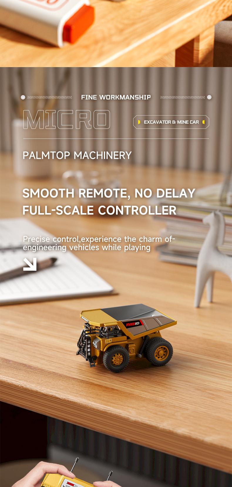 BRRRRT 1/64 Mini Forklift Toy,Remote Control Excavator and Dump Truck Full Proportion Toy Set with Lights and Sounds for Adults Kids Boys and Girls RC Construction Vehicles BRRRRT 1/64 Mini Forklift Toy,Remote Control Excavator and Dump Truck Full Proportion Toy Set with Lights and Sounds for Adults Kids Boys and Girls RC Construction Vehicles