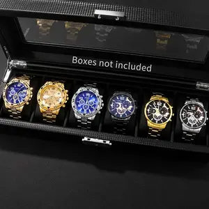 Luxury Men's Fashion Business Quartz Exquisite Watch Set, Anti-Mechanical Calendar Alloy Wristwatch, Round Alloy Dial, Perfect Gift for Father's Day Christmas New Year Birthday