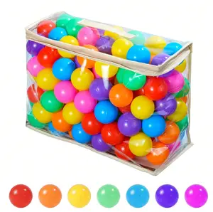 100pcs Ball Pit Balls For Toddlers,2.15 Inch Crush Proof Plastic Toy Balls For Ball Pit, Children's Pool Water Toys, Macaron Ocean Balls For Play Tent