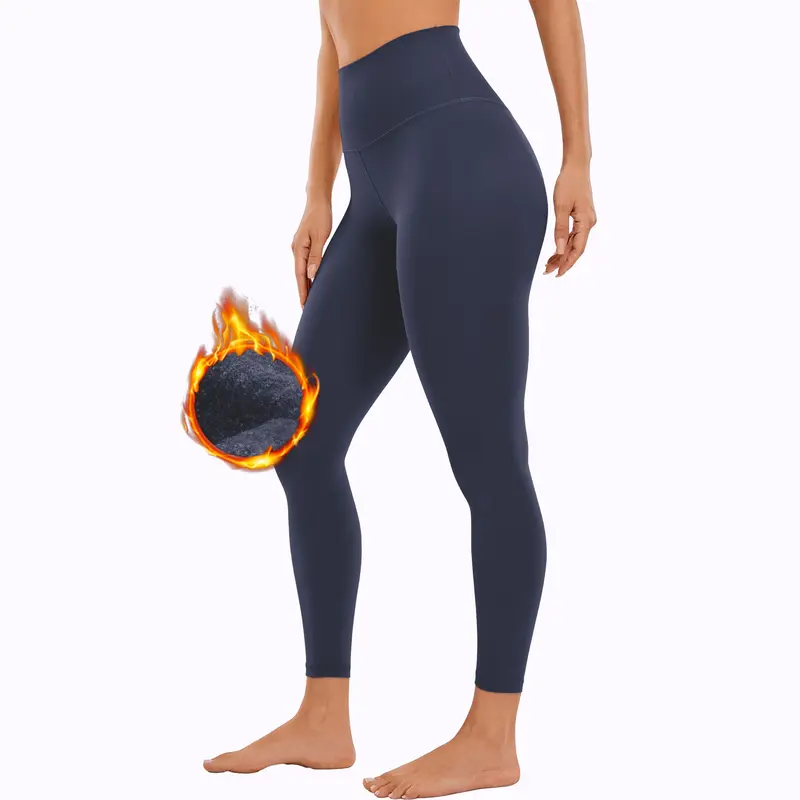SHOWITTY Womens Fleece Lined Leggings – High Waisted Thermal Warm Yoga Pants for Winter Workout & Everyday Wear