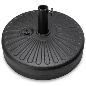 Best Choice Products Fillable Plastic Patio Umbrella Base Stand, Pole Holder w/ Adjustment Knob