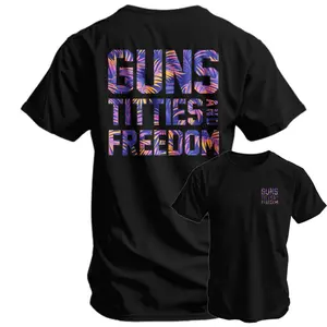 Guns, T*tt*es And Freedom Men's T-Shirt, Training Tee