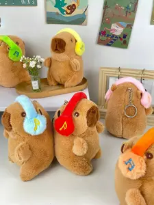 Soft Plush Capybara Cartoon Pendant, Cute Collectible Charm Accessory for Bags & Keys, Perfect Gift for Friends & Family, Adorable Design, Stylish Playful Charm