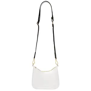 Stoney Clover Lane Clear Curved Crossbody Bag in Clear & Black