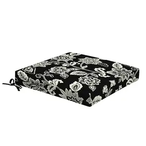 ARDEN Foam Outdoor Dining Seat Cushion Kit, 19 x 19, made with ProFoam, Rain-proof, Fade Resistant, Ashland Black Jacobean