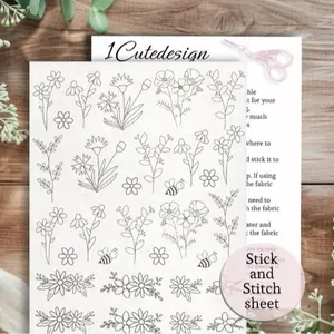 stick and stitch embroidery patterns, full page flowers, canvas bags patterns towel embroidery stencils clothing patterns