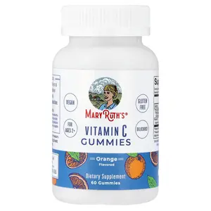 MaryRuth's Vitamin C Gummies, Ages 2+, Orange , 60 Gummies (125 mg per Gummy)