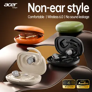 Acer OHR553 Wireless Open-Ear Headphone, Fashionable Earbuds, Wireless Gaming Earphones, HIFI Sound Quality Music Headset for Gaming Travel Sports Built-in Mic, Electronic Audio & Video Black