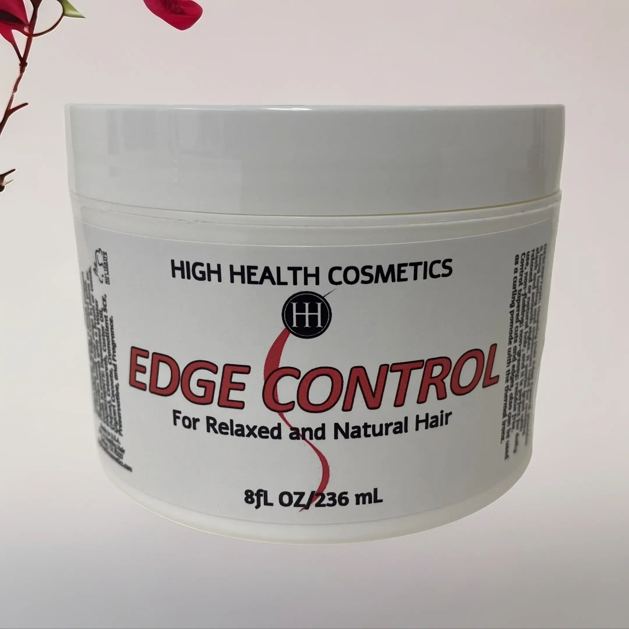 High Health Cosmetics Edge Control 8oz (18pc Case) for Relaxed and Natural Hair - Gentle, Smooth, Scented Formula